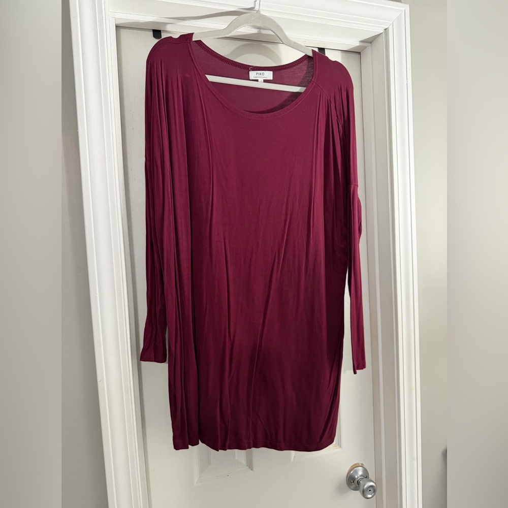 Piko Burgundy Dress